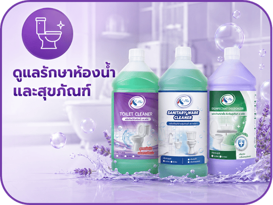 ผลิตภัณฑ์ดูแลรักษาห้องน้ำและสุขภัณฑ์